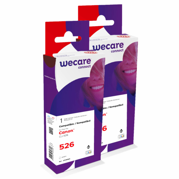WECARE&nbsp;ARMOR&nbsp;sada&nbsp;ink&nbsp;kompatibilní&nbsp;s&nbsp;CANON&nbsp;CLI526BK&nbsp;2x10,...