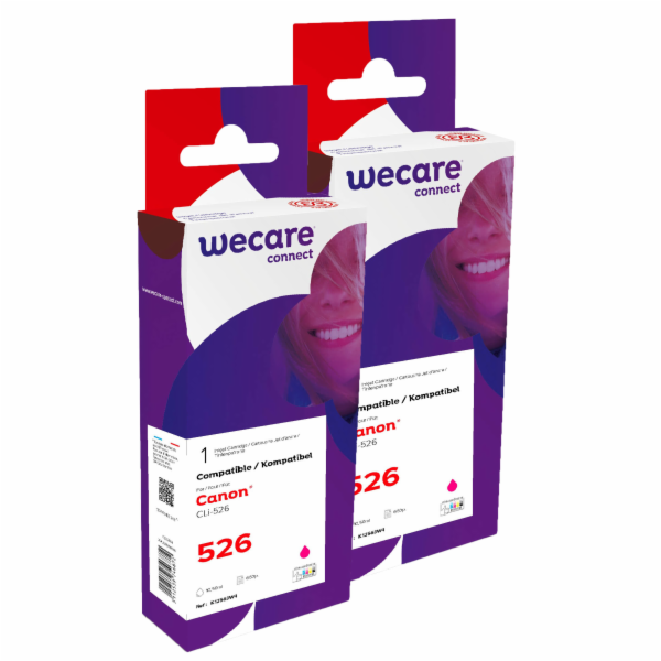 WECARE&nbsp;ARMOR&nbsp;sada&nbsp;ink&nbsp;kompatibilní&nbsp;s&nbsp;CANON&nbsp;CLI526M&nbsp;2x10,5...