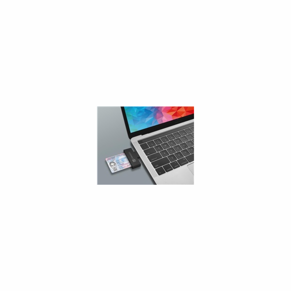 CONNECT IT USB čtečka eObčanek a čipových karet, ČERNÁ