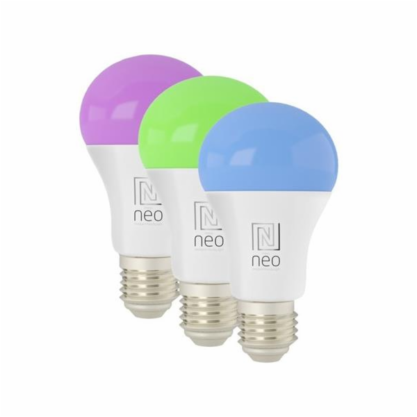 IMMAX NEO LITE SMART sada 3x žárovka LED E27 9W RGB+CCT b...