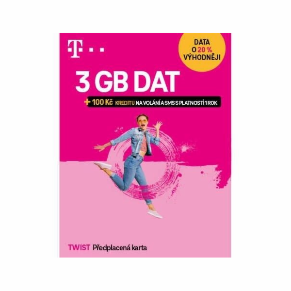 T-Mobile SIM Twist S námi 3GB