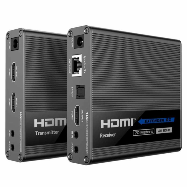 PremiumCord HDMI 2.0 extender Ultra HD 4kx2k@60Hz na 70m ...
