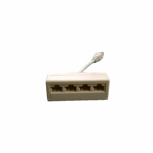 DATACOM Rozčtverka UTP CAT3  4xRJ45 (8p2c-1M/4F)