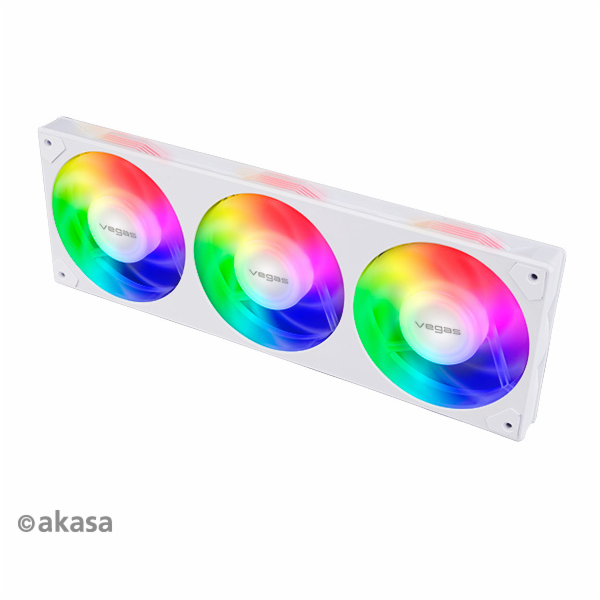 Akasa AK-FN113-WH AKASA ventilátor VEGAS A36, trio 12cm A...