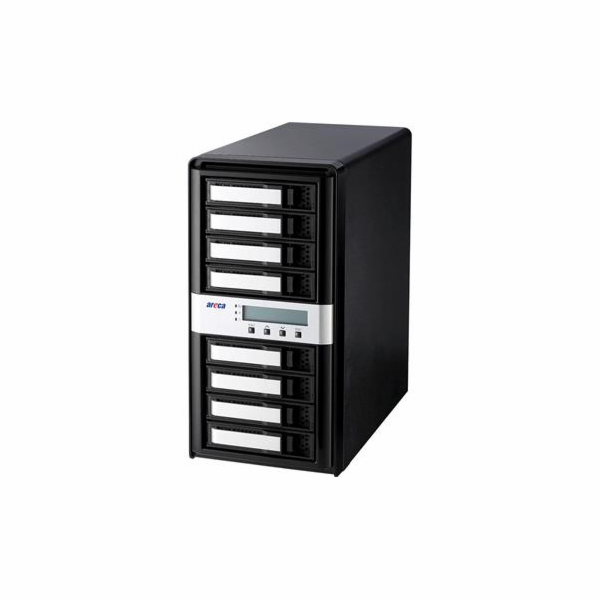 Areca Desktop RAID, 8x 3.5" HDD, 2x40Gb/s TB3 & USB-C, RA...