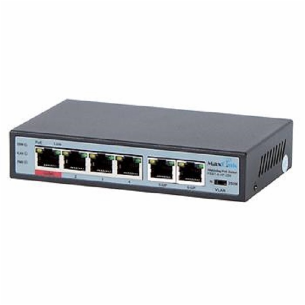MaxLink PoE switch PSBT-6-4P-250