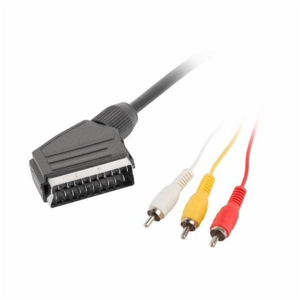 LANBERG RCA (M) X3 na EURO (M) kabel 1,8m 