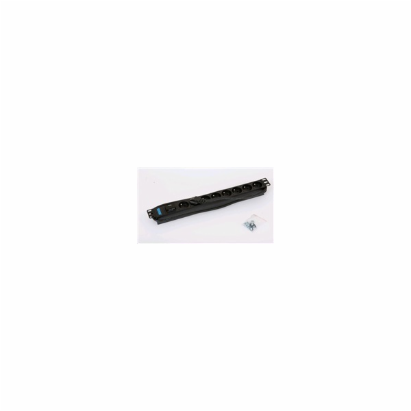 TRITON 19" rozvodný panel 8x230V DIN - 2m, bleskojistka, ...