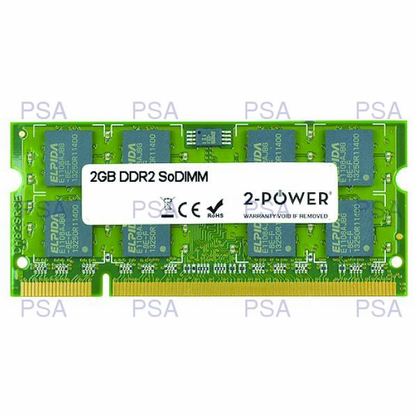 2-Power 2GB PC2-5300S 667MHz DDR2 CL5 SoDIMM 2Rx8 (DOŽIVO...