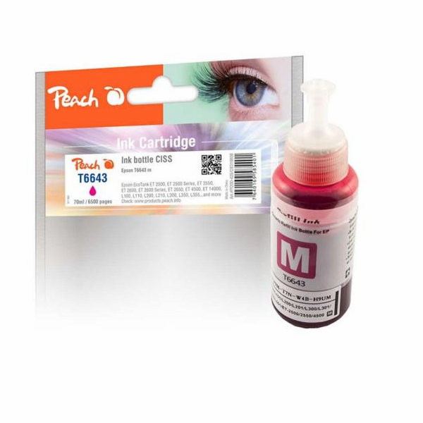 PEACH kompatibilní cartridge Epson 663M, C13T664340 magen...