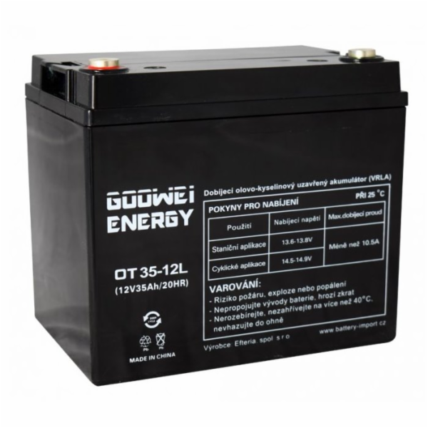 Goowei Energy GEL OTL35-12 35Ah 12V Pb záložní akumulátor...
