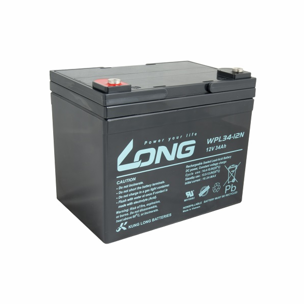 LONG baterie 12V 34Ah M5 LongLife 12 let (WPL34-12N)