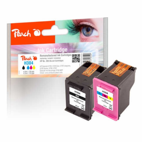 Peach HP PI300-802, No. 304, MultiPack, 2x4,5 ml kompatib...