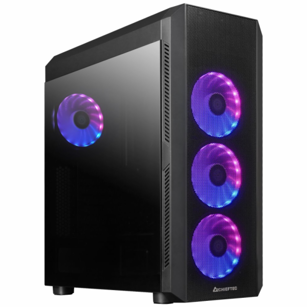 CHIEFTEC skříň SCORPION 4, ARGB, 4x 120mm, černá