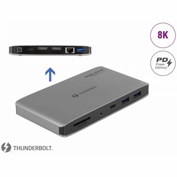 DeLOCK Thunderbolt 3 Dock, dokovací stanice