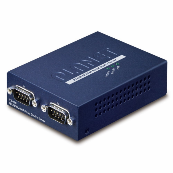 Planet konvertor RS-232/422/485 na IP, 2x COM, 100Mb, -10...