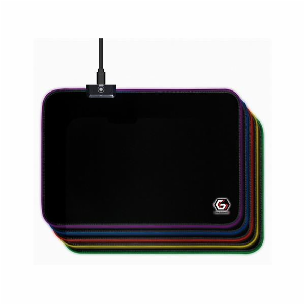 GEMBIRD Podložka pod myš MP-GAMELED-M, USB, RGB podsvícen...