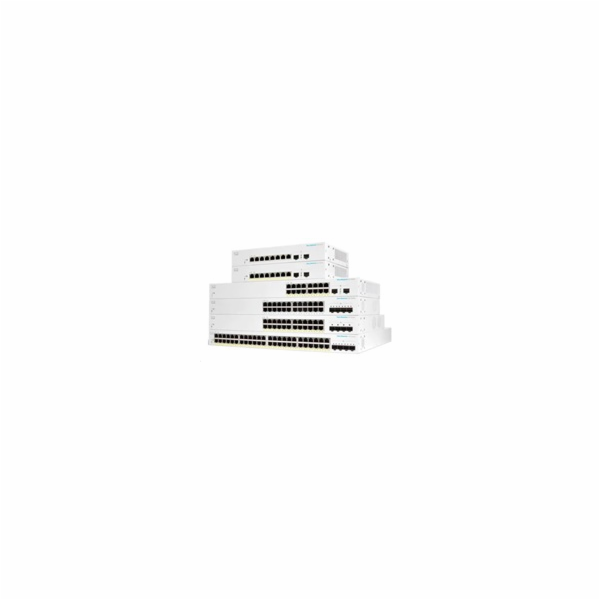 Cisco switch CBS220-24FP-4X (24xGbE,4xSFP+,24xPoE+,382W)