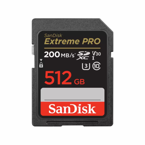 SanDisk SDXC karta 512GB Extreme PRO (200 MB/s Class 10, ...