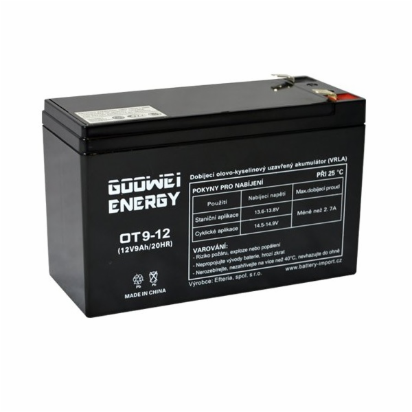 GOOWEI ENERGY Pb záložní akumulátor VRLA AGM 12V/9Ah (OT9...