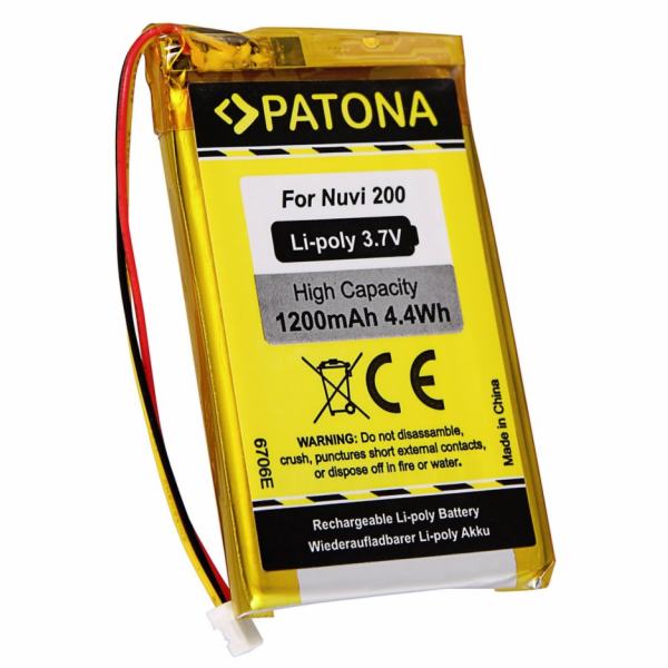 PATONA baterie pro GPS Garmin Nuvi 200 1200mAh Li-Pol 3,7...