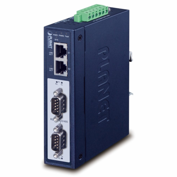 Planet MODBUS průmyslová brána RS-232/422/485 na IP, 2x C...
