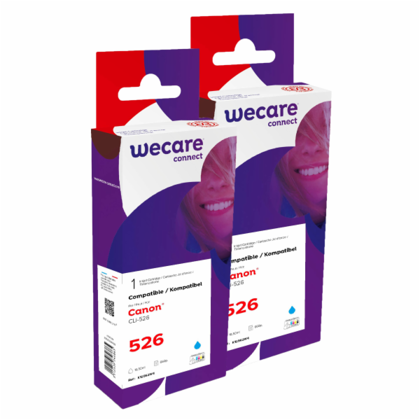 WECARE&nbsp;ARMOR&nbsp;sada&nbsp;ink&nbsp;kompatibilní&nbsp;s&nbsp;CANON&nbsp;CLI526C&nbsp;2x10,5...