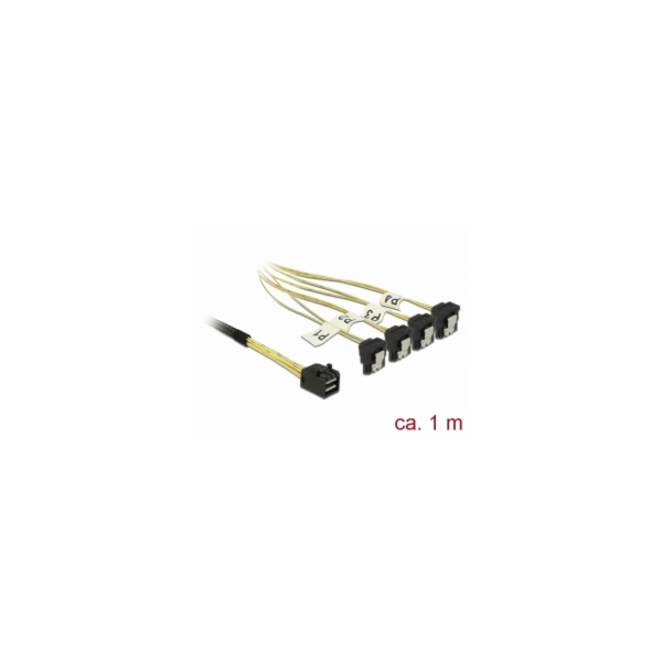 Delock Kabel Mini SAS HD SFF-8643 > 4 x SATA 7 pin samice...