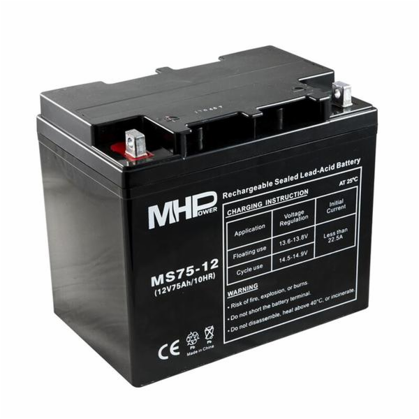 Baterie MHPower MS75-12 VRLA AGM 12V/75Ah 