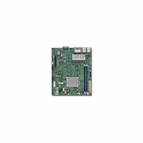 SUPERMICRO uATX MB Atom C2358 2-core (7W), 2x DDR3 ECC/nE...