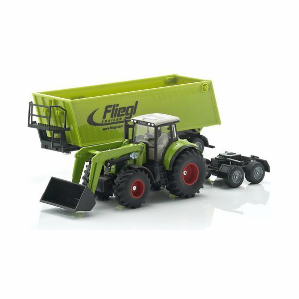 Traktor SIKU FARMER s čelním nakladačem, panenka a sklápě...