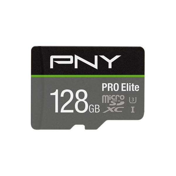 Karta PNY PRO Elite MicroSDXC 128 GB Class 10 UHS-I / U3 ...