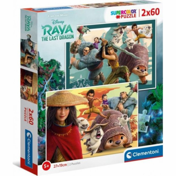 Clementoni Puzzle 2x60el Raya a poslední drak (21616)