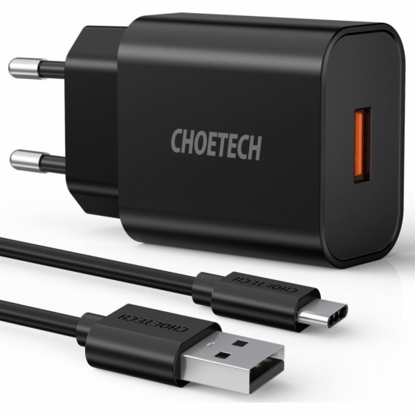 Wall Charger Choetech Q5003 18W USB-A (black)