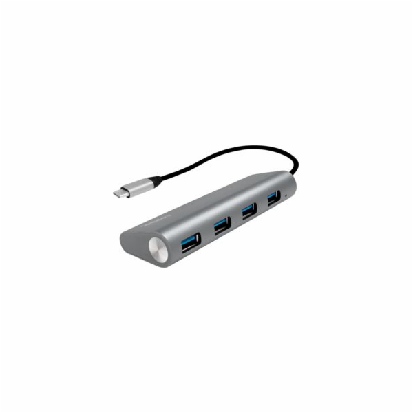 USB HUB LogiLink USB-C 3.1, 4portový, hliníkový kryt UA0309