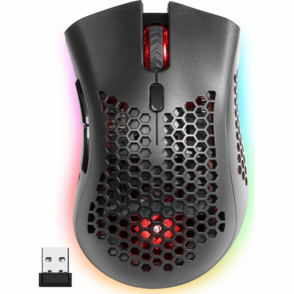 Bezdrátová herní myš Warlock GM-709L Optic RF RGB 2400 dp...