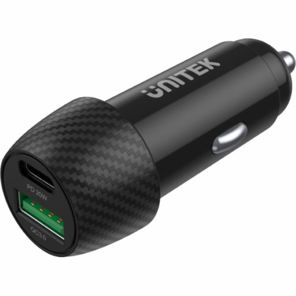 Unitek P1400A Car charger 38W USB-A USB-C QC 3.0
