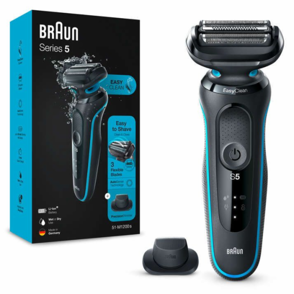 Braun Series 5 51-M1200s Planžetový holicí strojek Zastři...