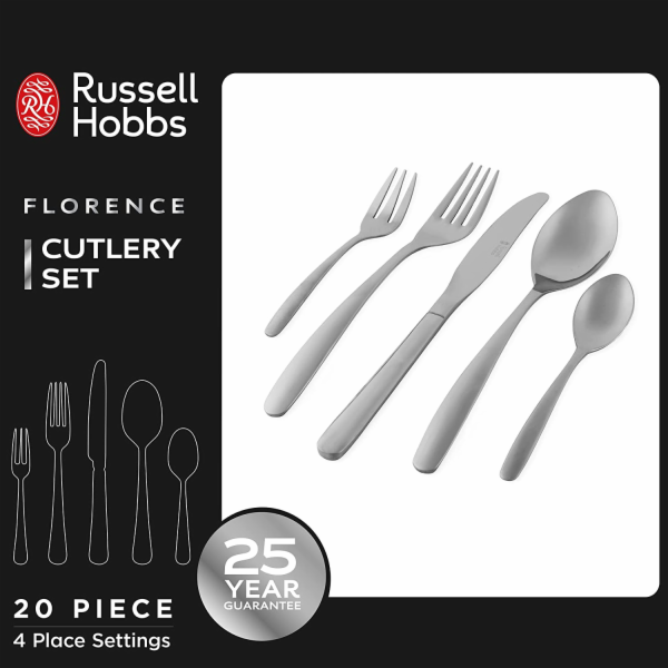 Russell Hobbs RH022641EU7 Sada příborů Florence 20ks