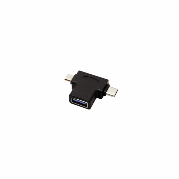 Adaptér USB3.0 female na dva konektory USB 3.1 C/male + m...
