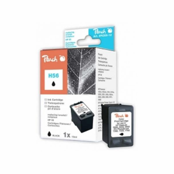 PEACH kompatibilní cartridge HP C6656A No.56, Black, 23 ml