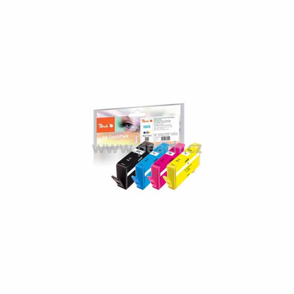 PEACH kompatibilní cartridge HP No 655 MultiPack, bk, c, ...