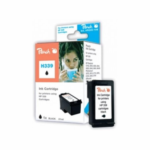 PEACH kompatibilní cartridge HP C8767E No.339, Black, 26 ml