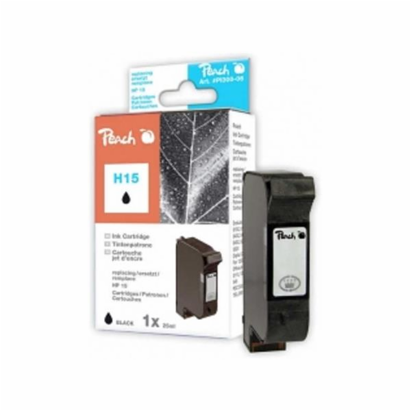 PEACH kompatibilní cartridge HP C6615D No.15, Black, 44 ml