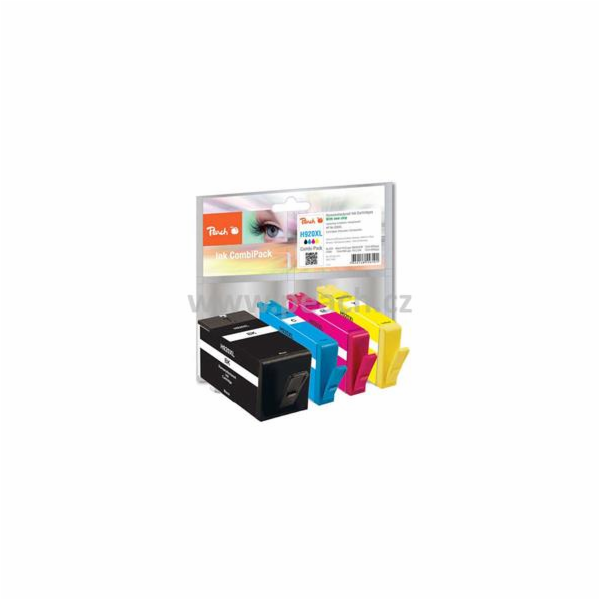 PEACH kompatibilní cartridge HP No 920XL MultiPack, Black...