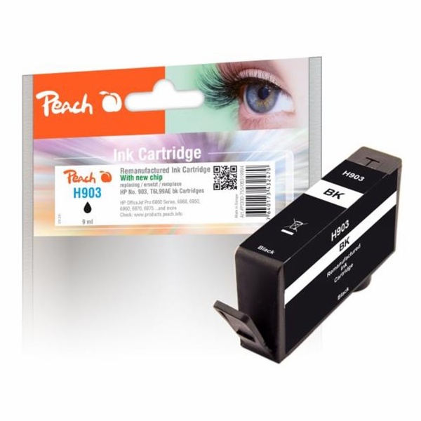 PEACH kompatibilní cartridge HP No. 903, černá, T6L99AE, ...