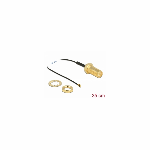 Delock Anténní kabel RP-SMA samice montážní panel na MHF®...