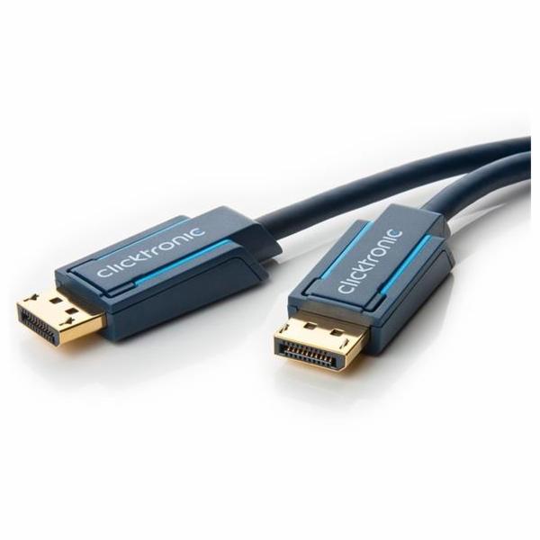 ClickTronic HQ OFC kabel DisplayPort, zlacené kon., 3D, 15m