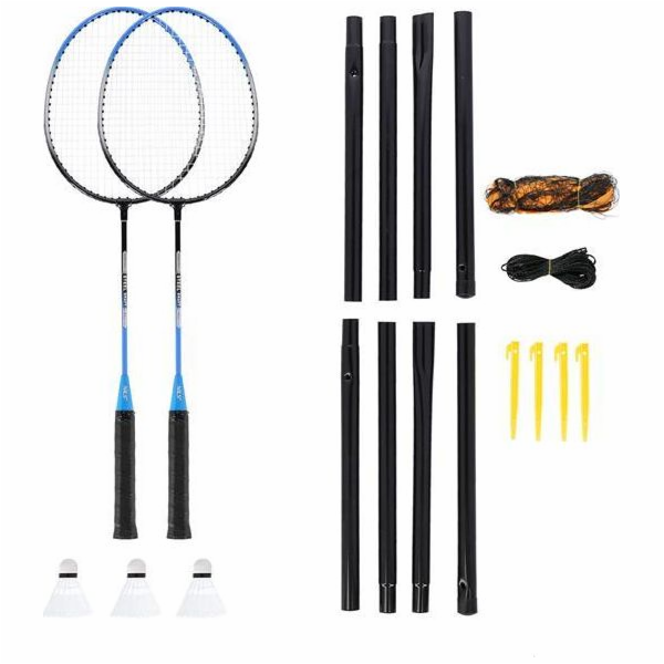 NILS NRZ012 STEEL badminton set 2 rackets + 3 shuttlecock...