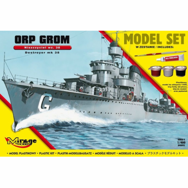 ORP &#39;Grom&#39; wz.38 [polský torpédoborec z 2. světov...